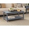 Alaterre Furniture Country Cottage 42"L Coffee Table, Blue Antique Finish ACCA11BA - alternate 5